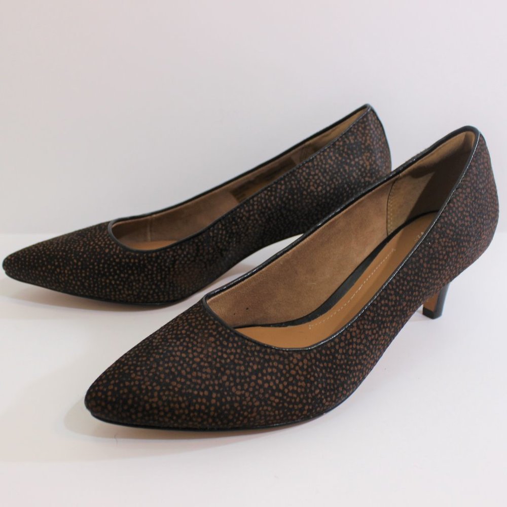 CLARKS ARTISAN Spotted Calf Hair NWOB